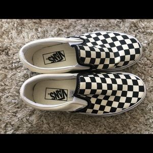 VANS Slip-On Platform Checkerboard shoes